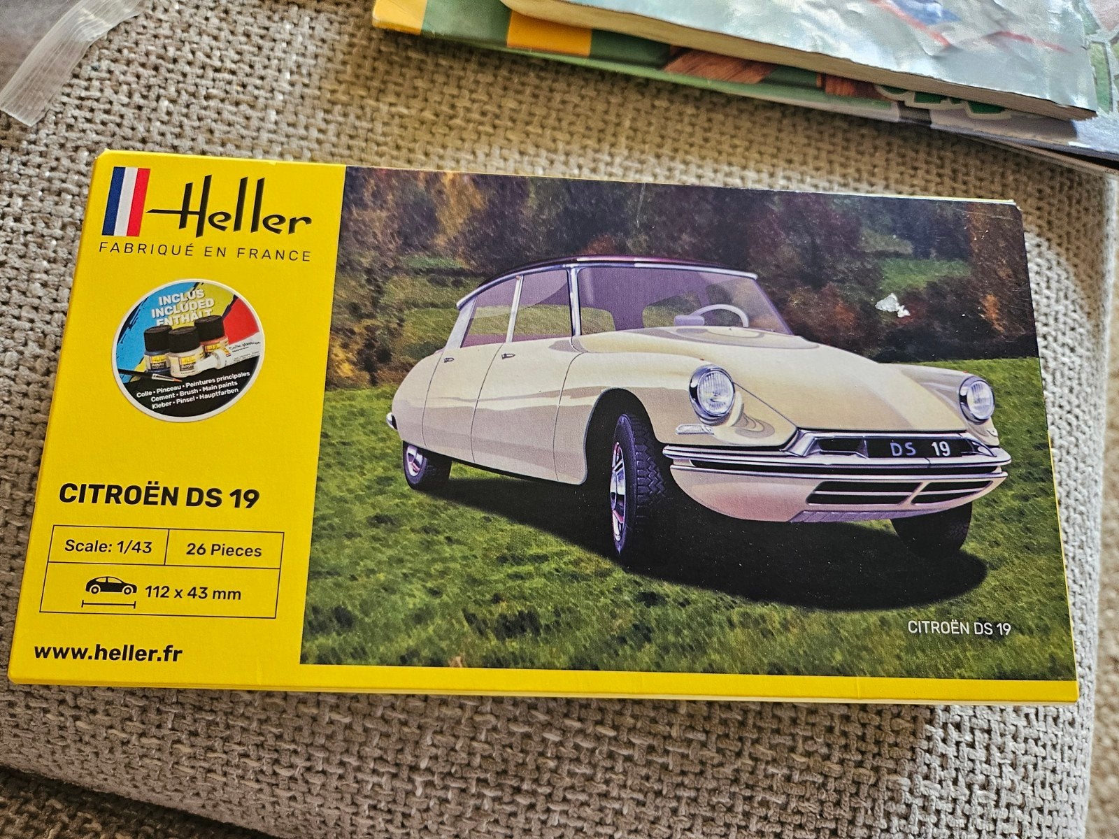 Heller Citroën DS 19 Modelbouwkit Schaal 1:43, Overige merken, Auto, Groter dan 1:32, Nieuw