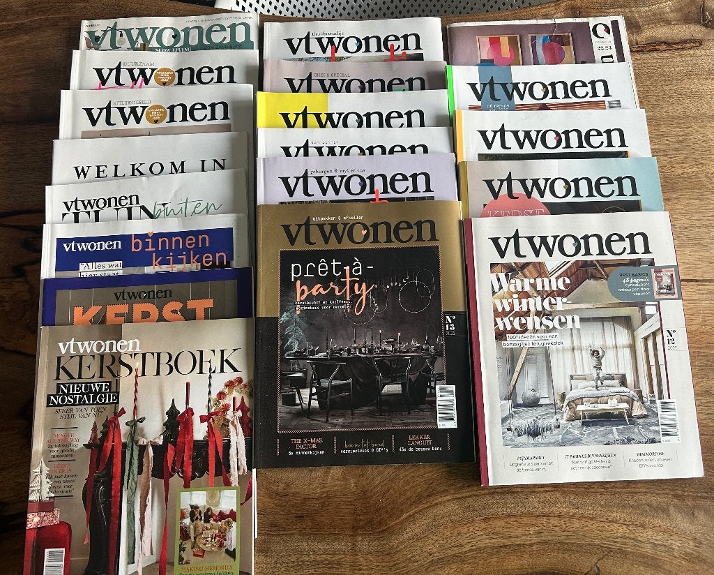 Mooi pakket van 19 stuks VT wonen tijdschriften, Ophalen of Verzenden, Gelezen, Sport en Vrije tijd