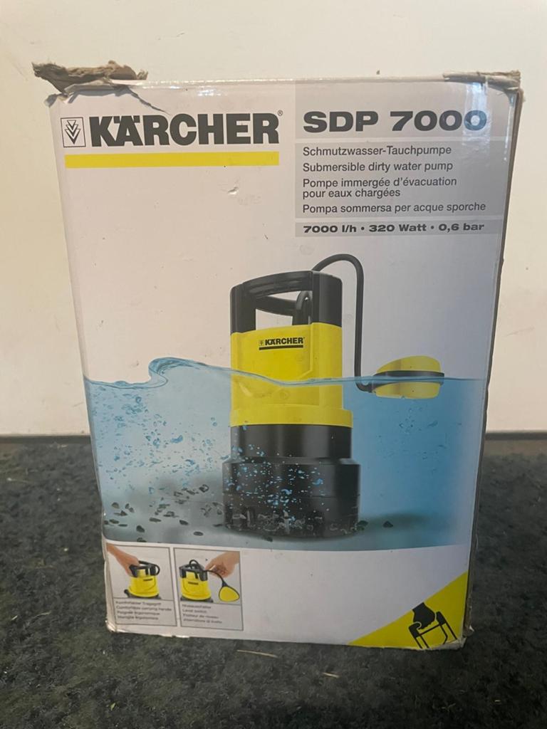 Waterdompelpomp Karcher SDP 7000, Tuin en Terras, Waterpompen, Zo goed als nieuw, Dompelpomp, Ophalen of Verzenden