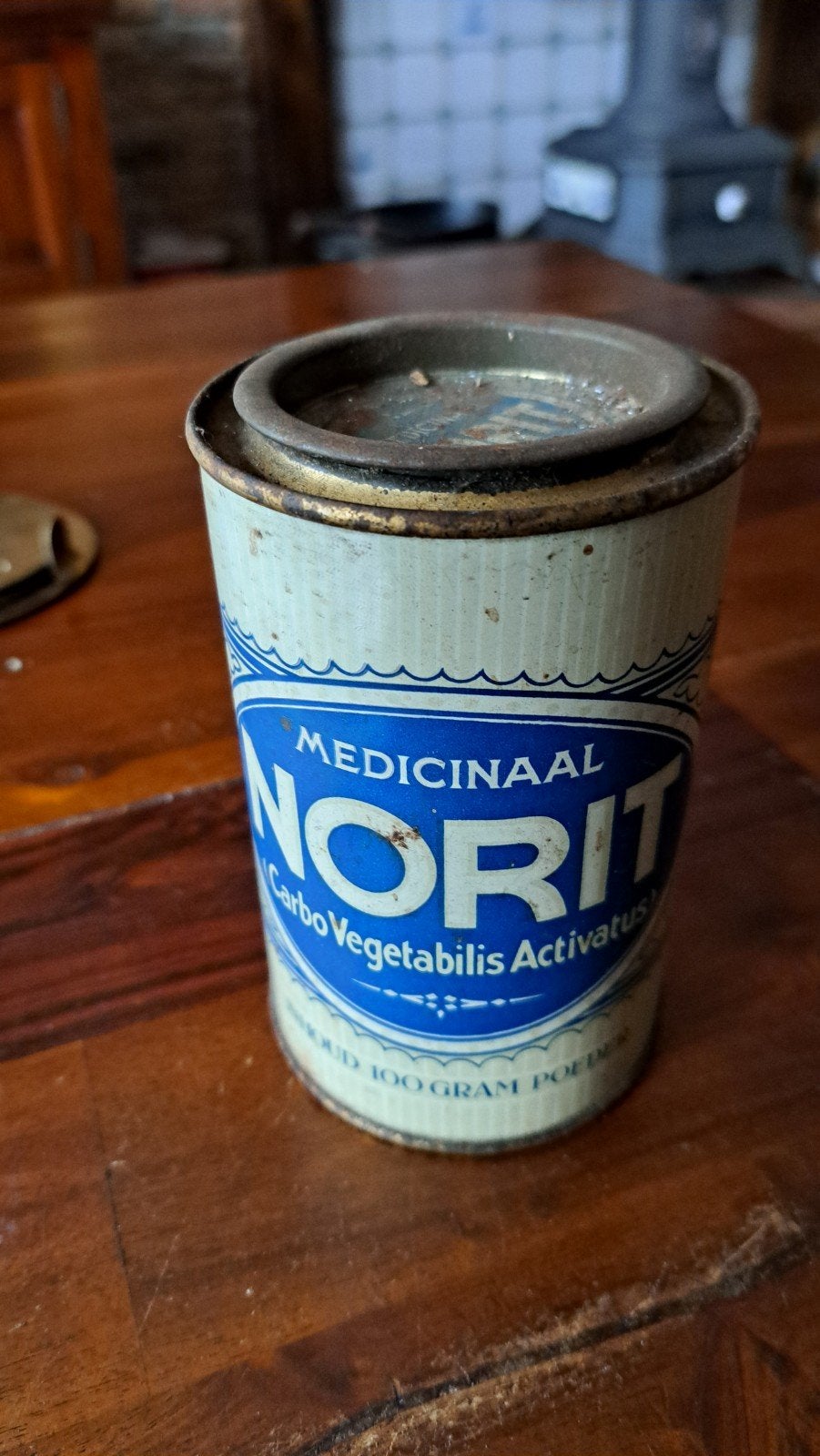 blikje Norit Medicinaal, Ophalen of Verzenden, Gebruikt, Overige