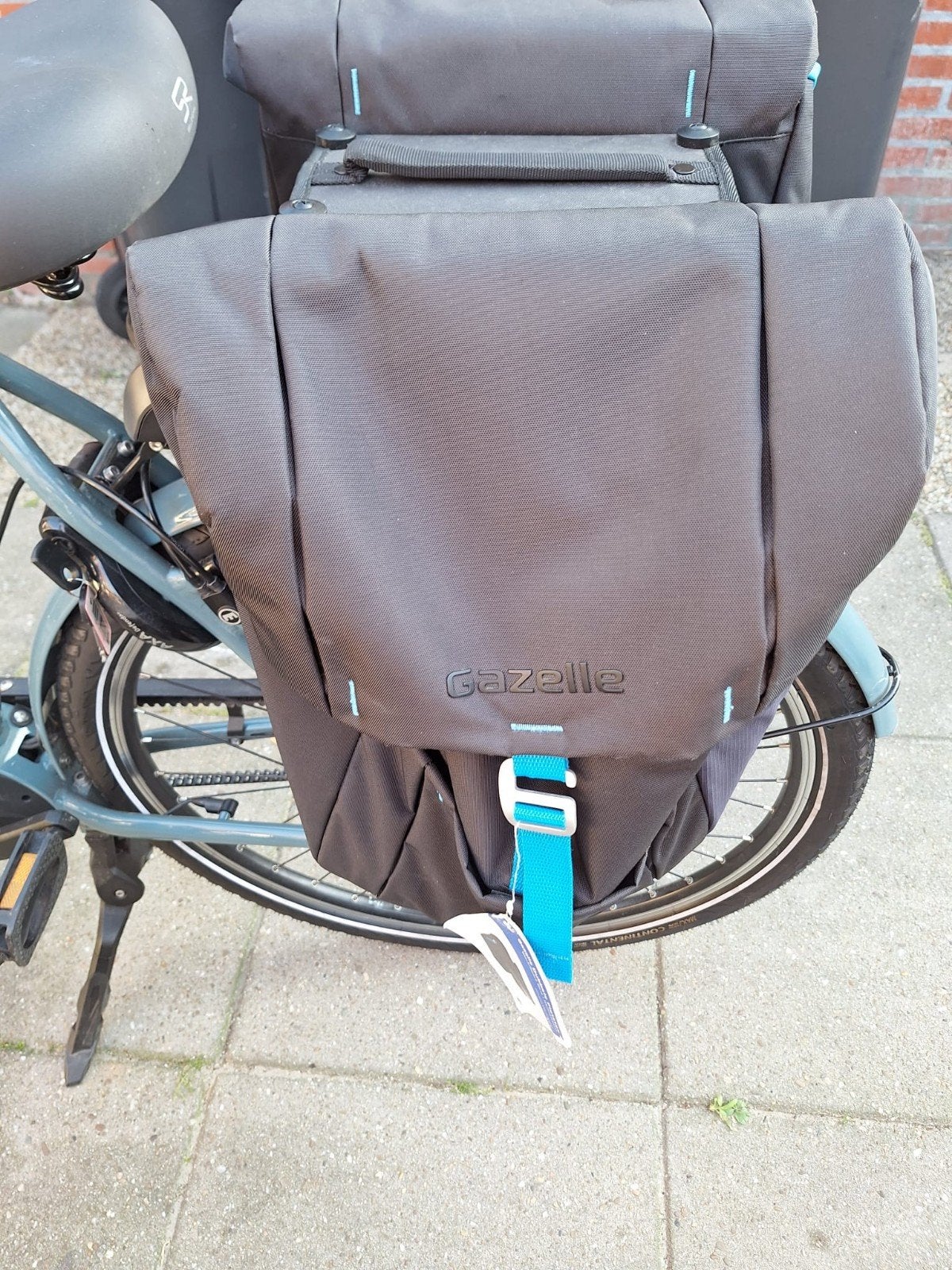 Gazelle dubbele fietstassen met MIK HD aansluiting, Fietsen en Brommers, Ophalen, Zo goed als nieuw, Gazelle