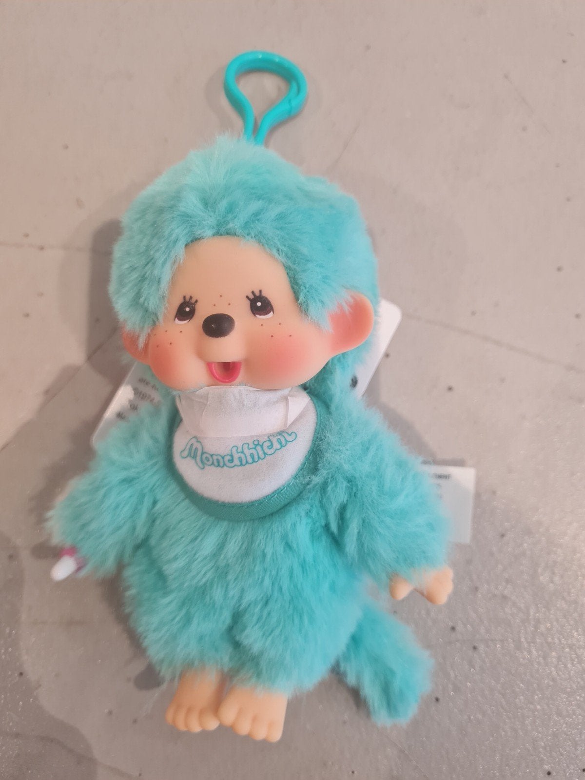 Monchhichi sleutelhanger turquoise, Overige merken, Overige karakters, Ophalen of Verzenden, Meerkleurig