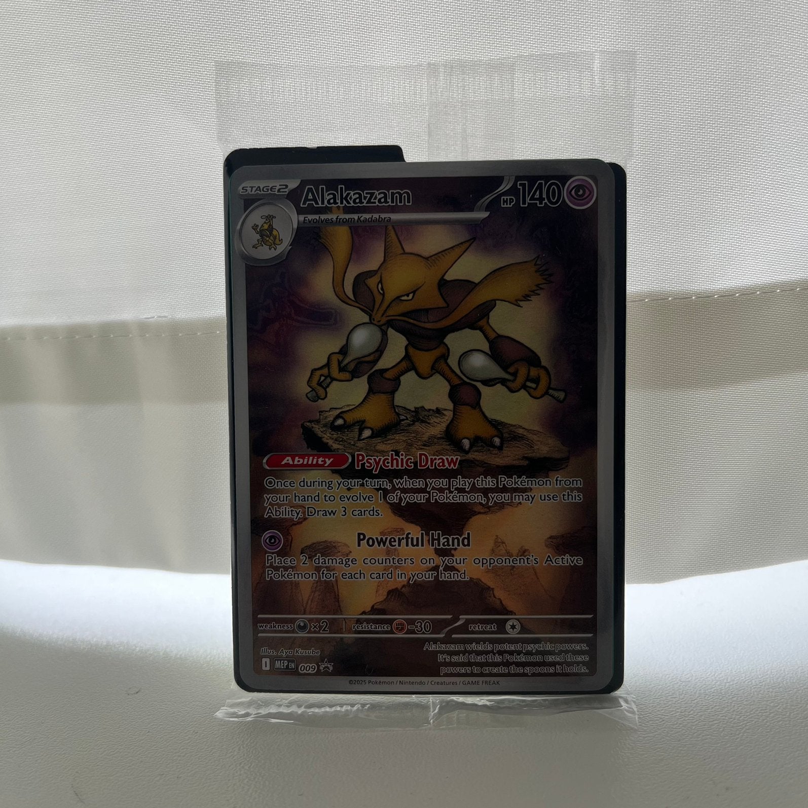 Alakazam Pokémon kaart - GESEALD, Ophalen of Verzenden, Nieuw, Losse kaart