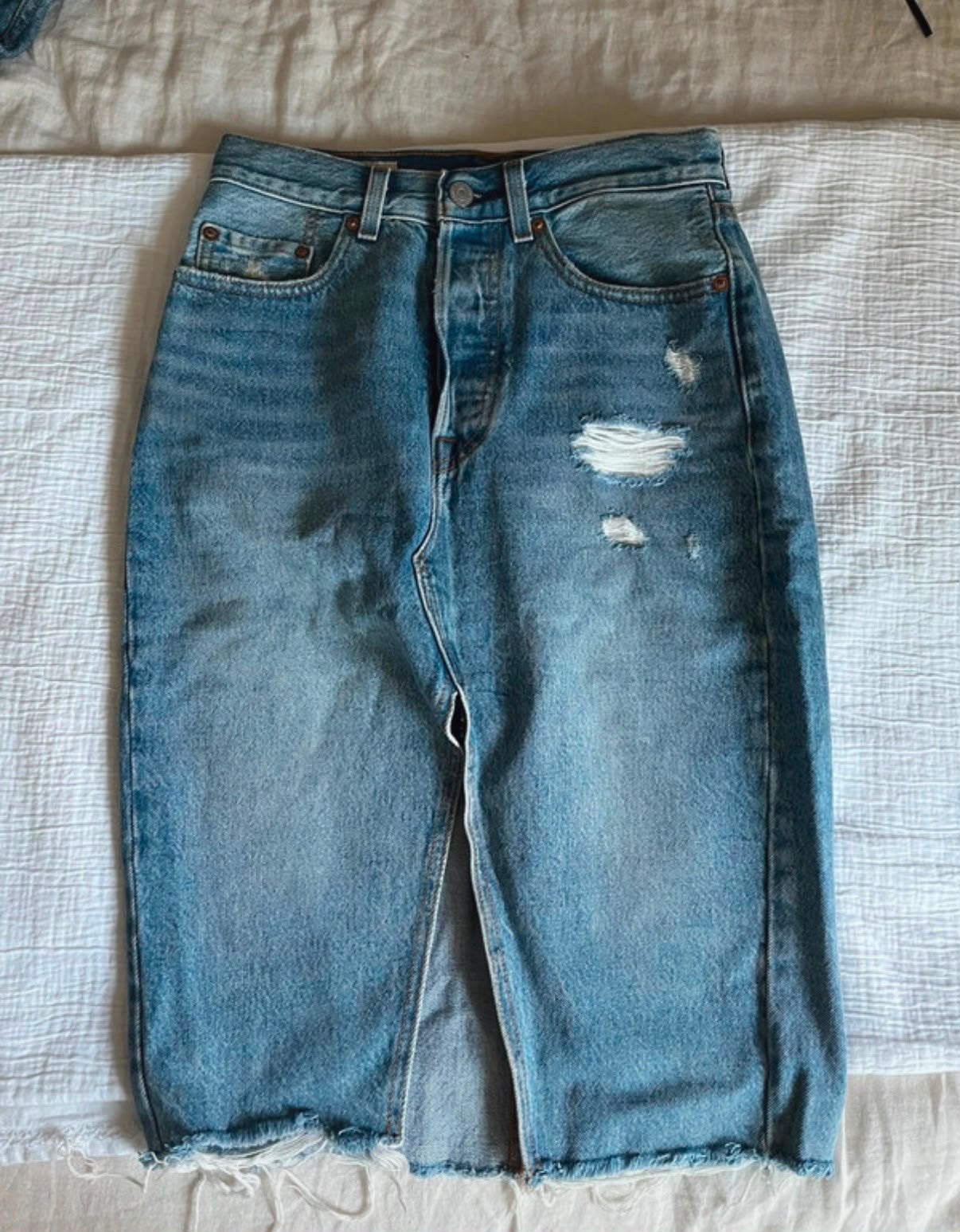 Levi’s rok maat 25, Blauw, Ophalen of Verzenden, Zo goed als nieuw, Maat 34 (XS) of kleiner