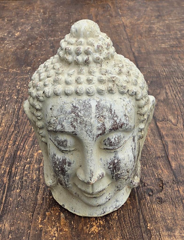 Terracotta Boeddha hoofd, Ophalen of Verzenden, Gebruikt