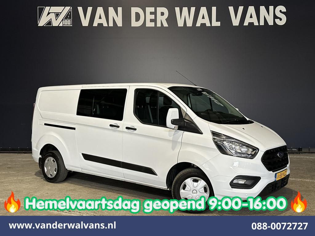 Ford Transit Custom 2.0 TDCI 131pk L2H1 Dubbele Cabine Euro6, Auto's, Stof, Gebruikt, 4 cilinders, 2800 kg