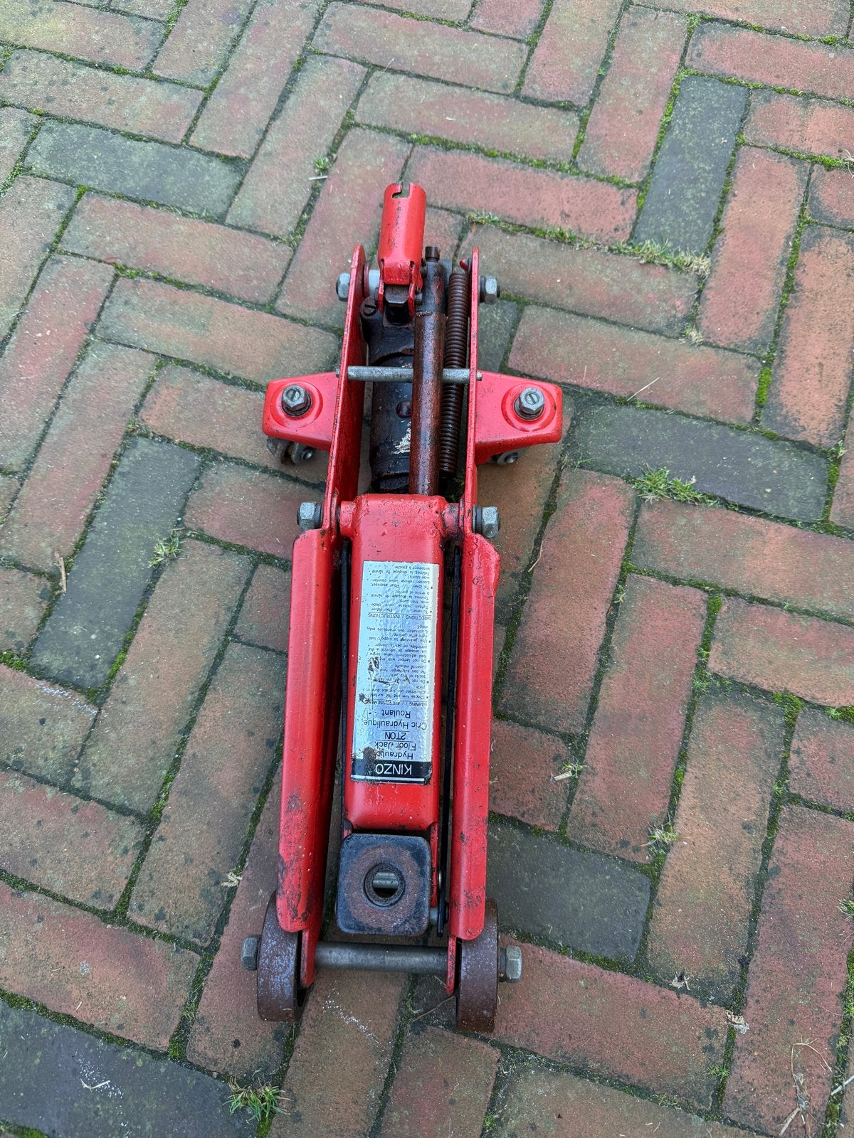 Kinzo Hydraulische Garagekrik 2 Ton, Ophalen, Gebruikt, Hydraulisch, Garagekrik