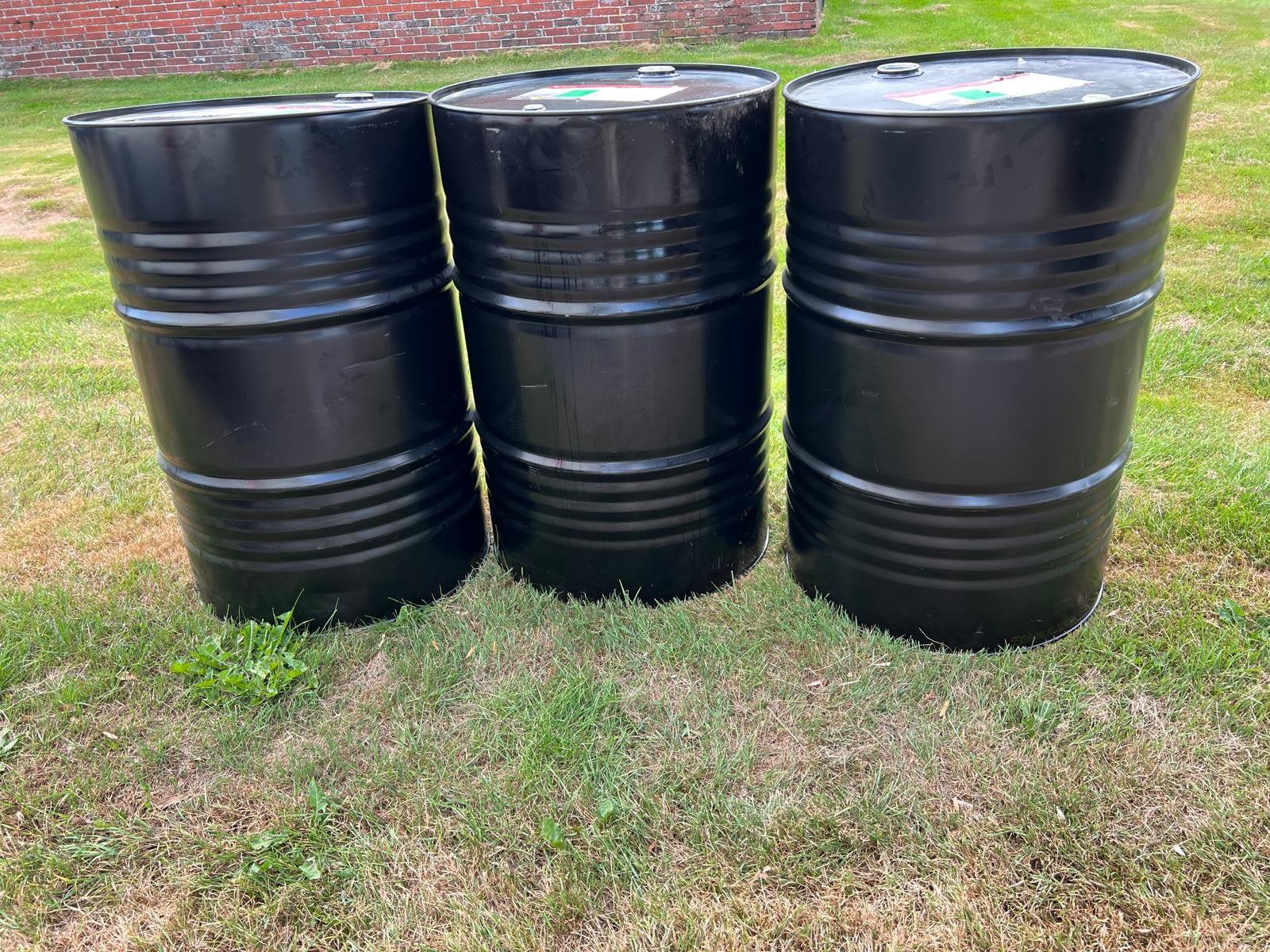 OLIEDRUM JOHN DEERE SHELL STATAFEL TON INDUSTRIEEL MANCAVE, Tuin en Terras, Vuurkorven, NVT, NVT, Ophalen of Verzenden, Zo goed als nieuw
