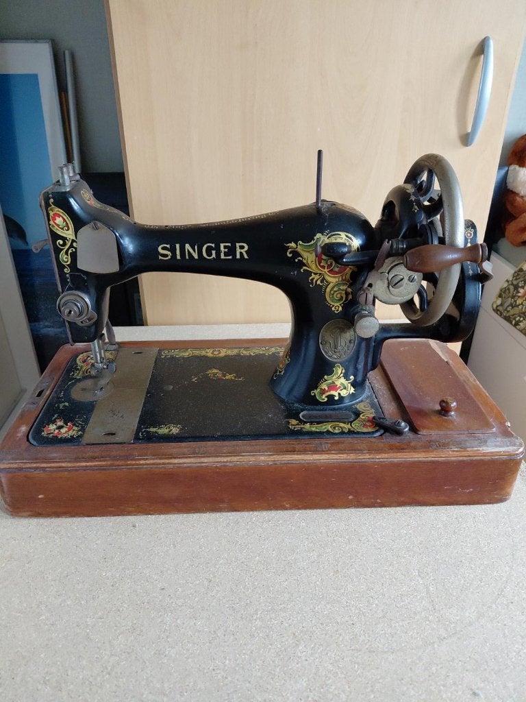 Antieke Singer Naaimachine Model 128K uit 1913, Hobby en Vrije tijd, Ophalen, Gebruikt, Naaimachine, Singer