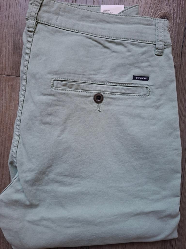 KUYICHI Dexter chino W33 L34, Ophalen of Verzenden, Nieuw, Maat 48/50 (M), Kuyichi