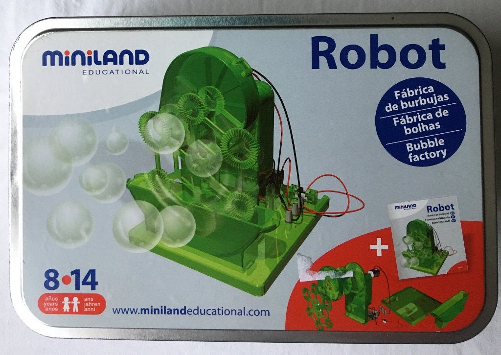 Bubble Factory Robot van Miniland Educational, 8-14 jaar, Ophalen of Verzenden, Zo goed als nieuw
