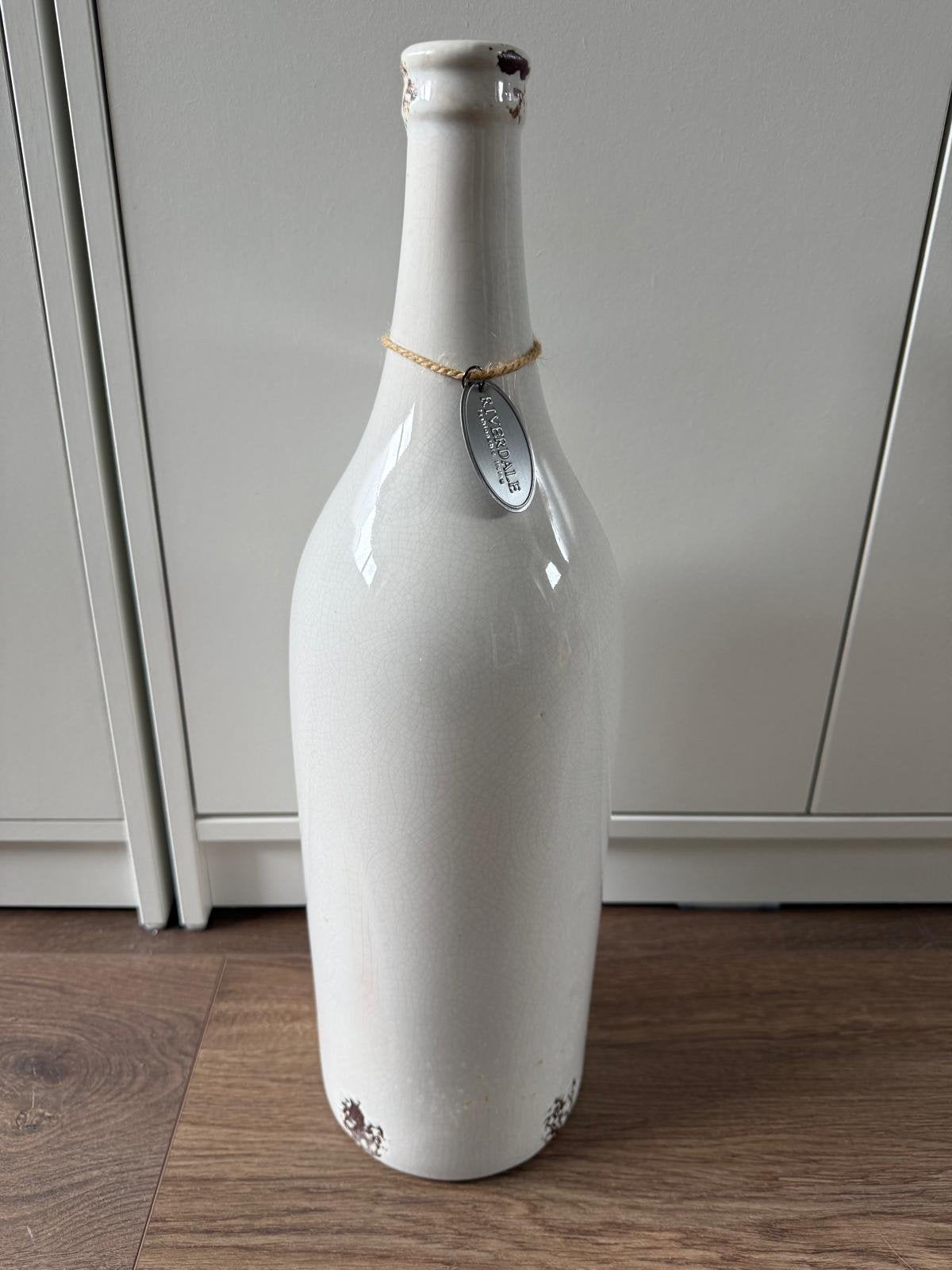 Riverdale vaas 49 cm hoog (off-white) woonaccessoires, Huis en Inrichting, Woonaccessoires | Vazen, Ophalen, Zo goed als nieuw