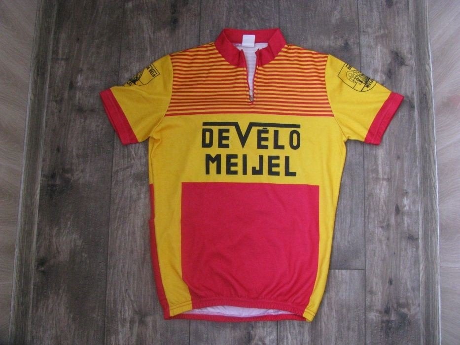 Vintage De Velo Meijel wielershirt - Maat M, Fietsen en Brommers, Ophalen of Verzenden, Zo goed als nieuw, De Velo Meijel, Bovenkleding