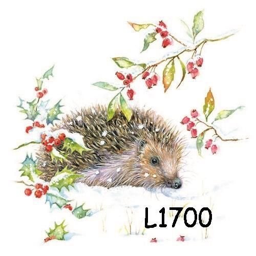 Servetten decoupage/bullet journal * egel L1700, Hobby en Vrije tijd, Verzenden, Nieuw