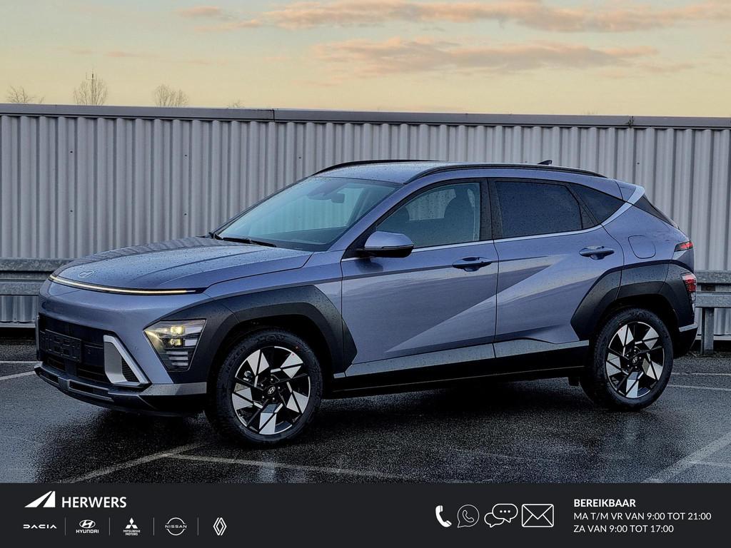 Hyundai Kona 1.6 GDI HEV Comfort Smart /voorstoelen verwarmd, Auto's, Hyundai, Stof, Euro 6, 2 kWh, Blauw