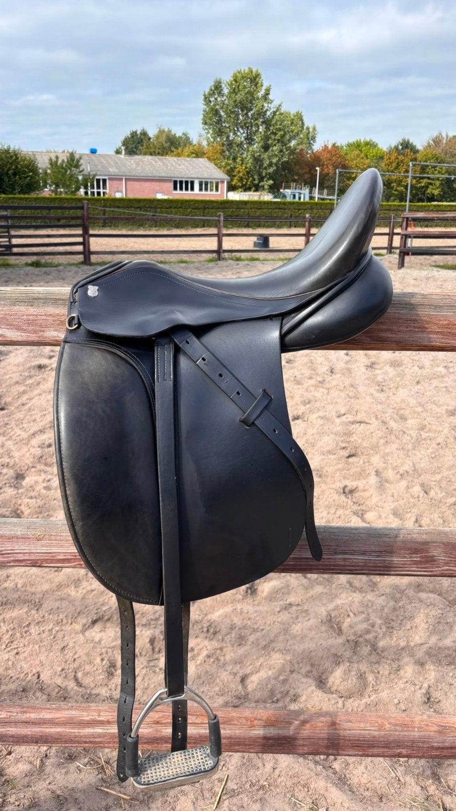 Zadel, Dieren en Toebehoren, L (17.5 inch), Massimo, Dressuur, Ophalen of Verzenden