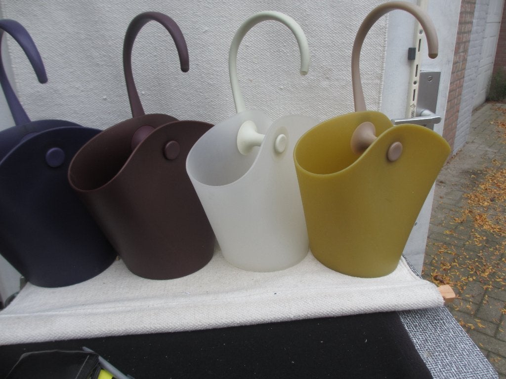 VIER Alessi champagne-wijnkoelers + Soundlogic-koeler, Kunststof, Ophalen of Verzenden, Alessi, Meerkleurig