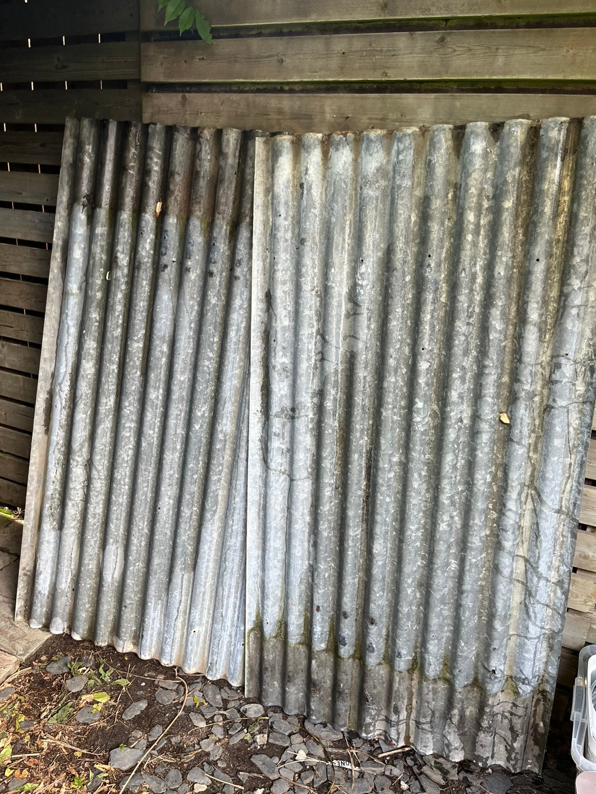 20 stuks Stalen golfplaat decoratieve golfplaten oude, Ophalen, Gebruikt
