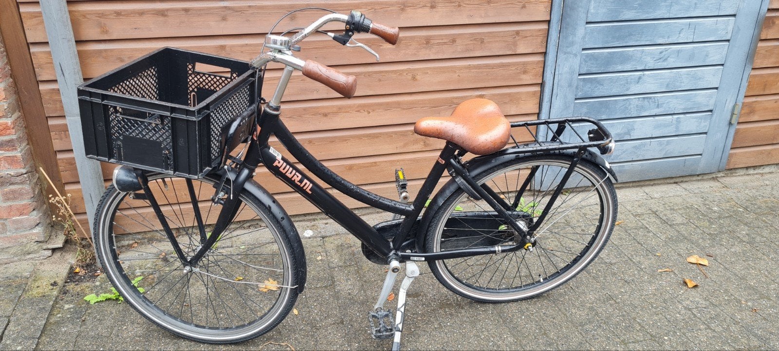 Zwarte Gazelle Puur Transportfiets 26 inch, Fietsen en Brommers, Fietsen | Dames | Damesfietsen, Ophalen, Terugtraprem, Gebruikt
