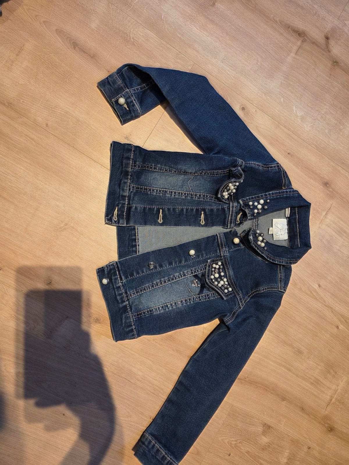 Le Chic spijkerjasje maat 104, perfecte staat, Kinderen en Baby's, Kinderkleding | Maat 104, Meisje, Le Chic, Ophalen of Verzenden