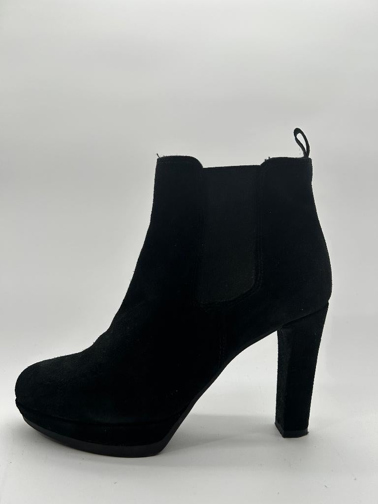 Moccio, maat 37 hippe zwarte plateau laarsjes, Kleding | Dames, Schoenen, Moccio, Verzenden, Zwart, Lage of Enkellaarzen
