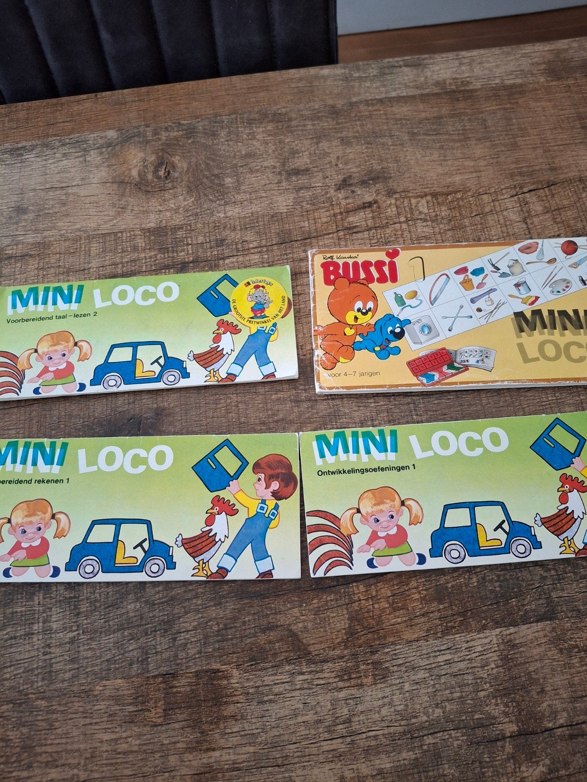 Mini Loco en Bussi educatieve spellen set, Ophalen of Verzenden, Gebruikt, Taal en Lezen