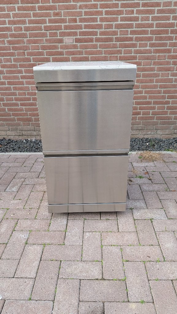 Buitenkeuken module met 2 lades – RVS304 – wit marmer blad, Ophalen, Nieuw, Red Dragon, Gas