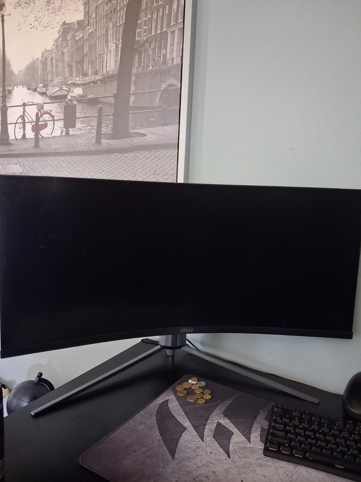 MSI Optix MAG345CQR Ultrawide Gaming Monitor, Gaming, MSI, In hoogte verstelbaar, 101 t/m 150 Hz