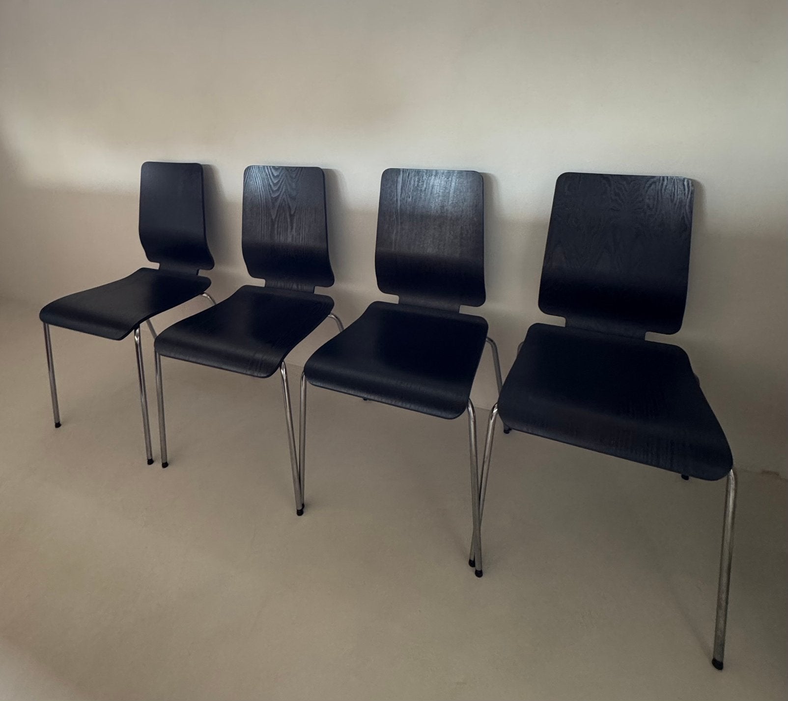 Vintage IKEA GILBERT stoelen, Ophalen, Gebruikt, Zwart, Vintage