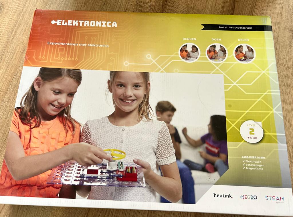 Heutink elektronica doos level 2, Kinderen en Baby's, Speelgoed | Educatief en Creatief, Ophalen, Zo goed als nieuw, Elektronica
