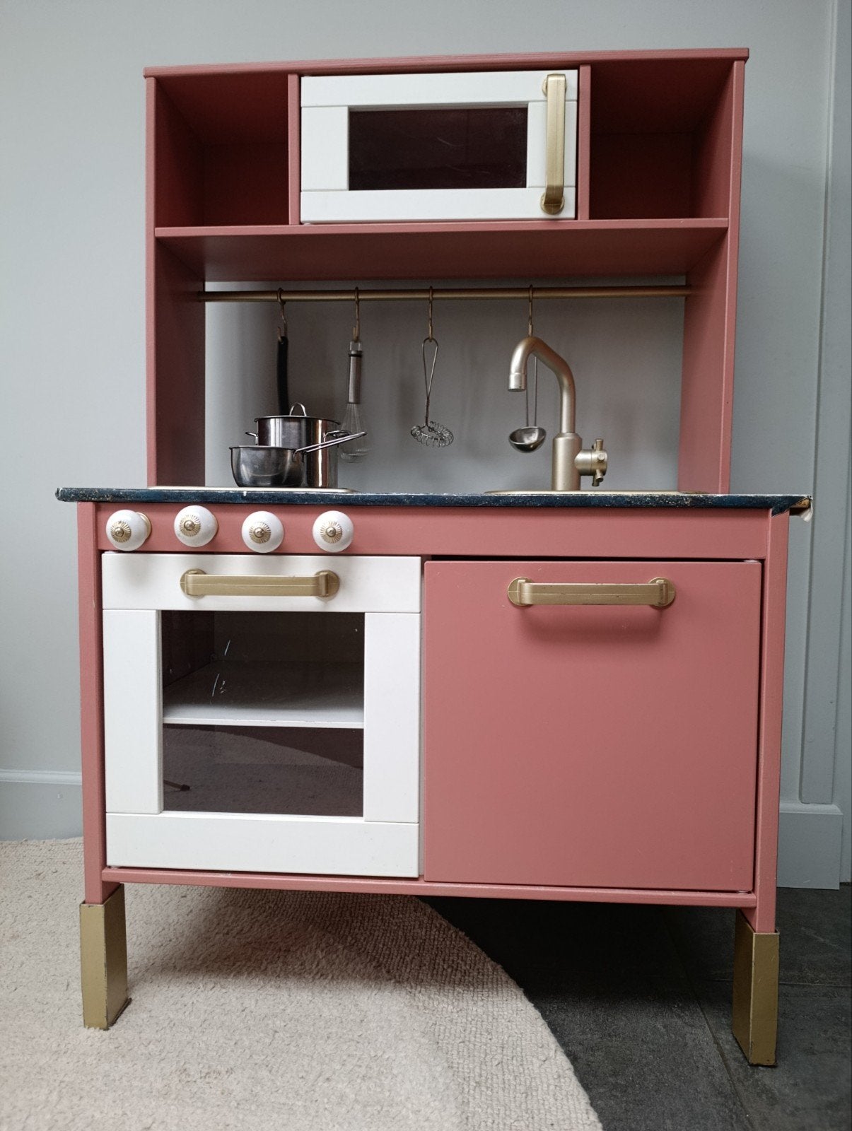 Gepimpte Ikea Duktig speelkeuken met accessoires, Ophalen, Gebruikt, Hout, Speelkeuken