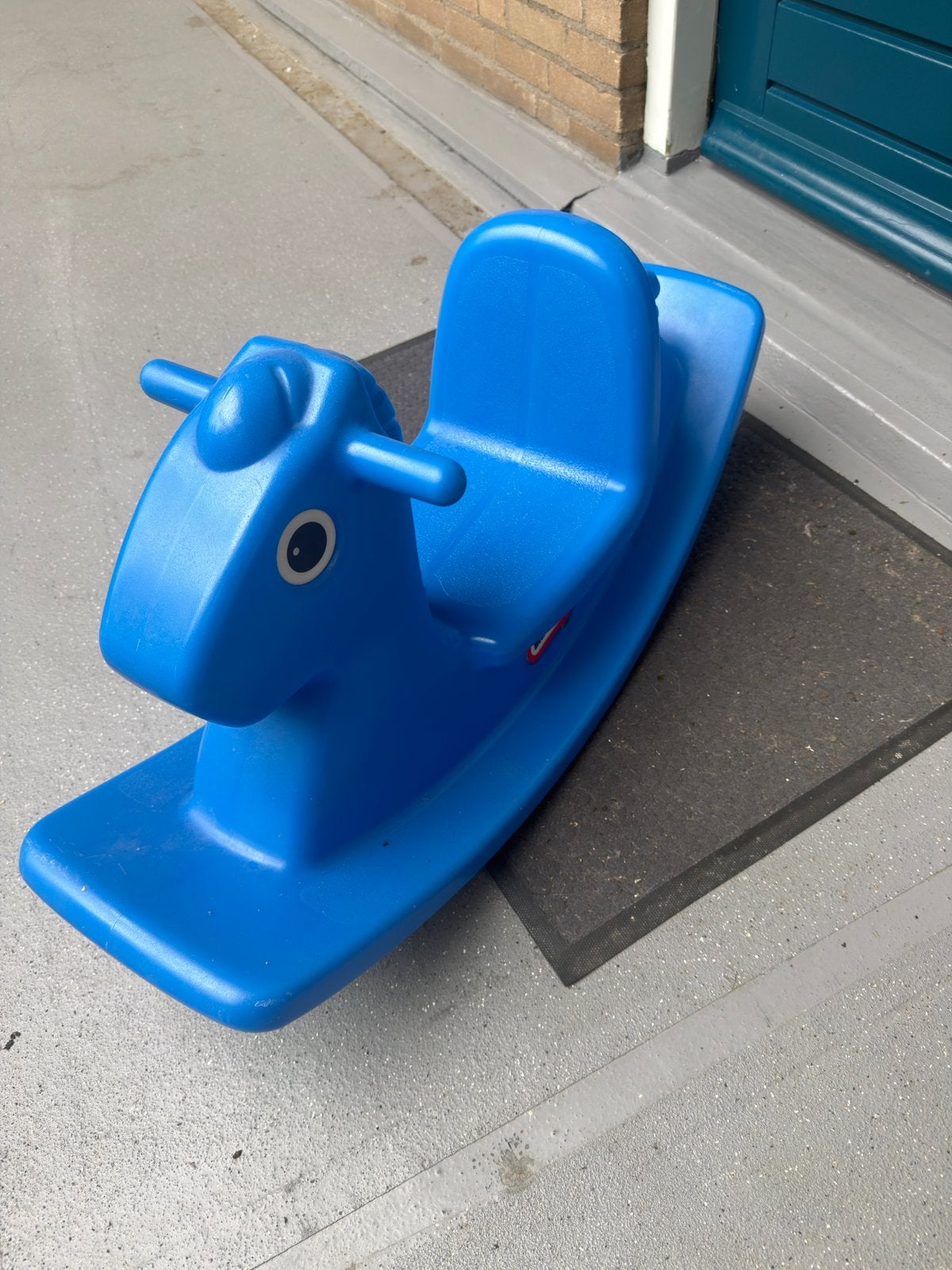 Blauw hobbelpaard voor kinderen, Kinderen en Baby's, Speelgoed | Overig, Gebruikt, Jongen of Meisje, Ophalen