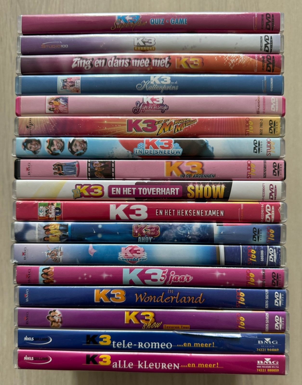 DVD | K3 Orginals | Ruim 40 DVD’s van K3 | Concerten, Films, Alle leeftijden, Ophalen of Verzenden, Gebruikt