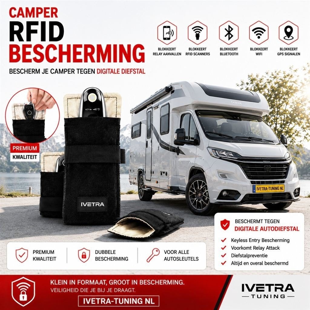 RFID bescherming Autosleutels Camper | Keyless Entry, Auto diversen, Ophalen of Verzenden, Info@ivetra-tuning.nl | www.ivetra-tuning.nl