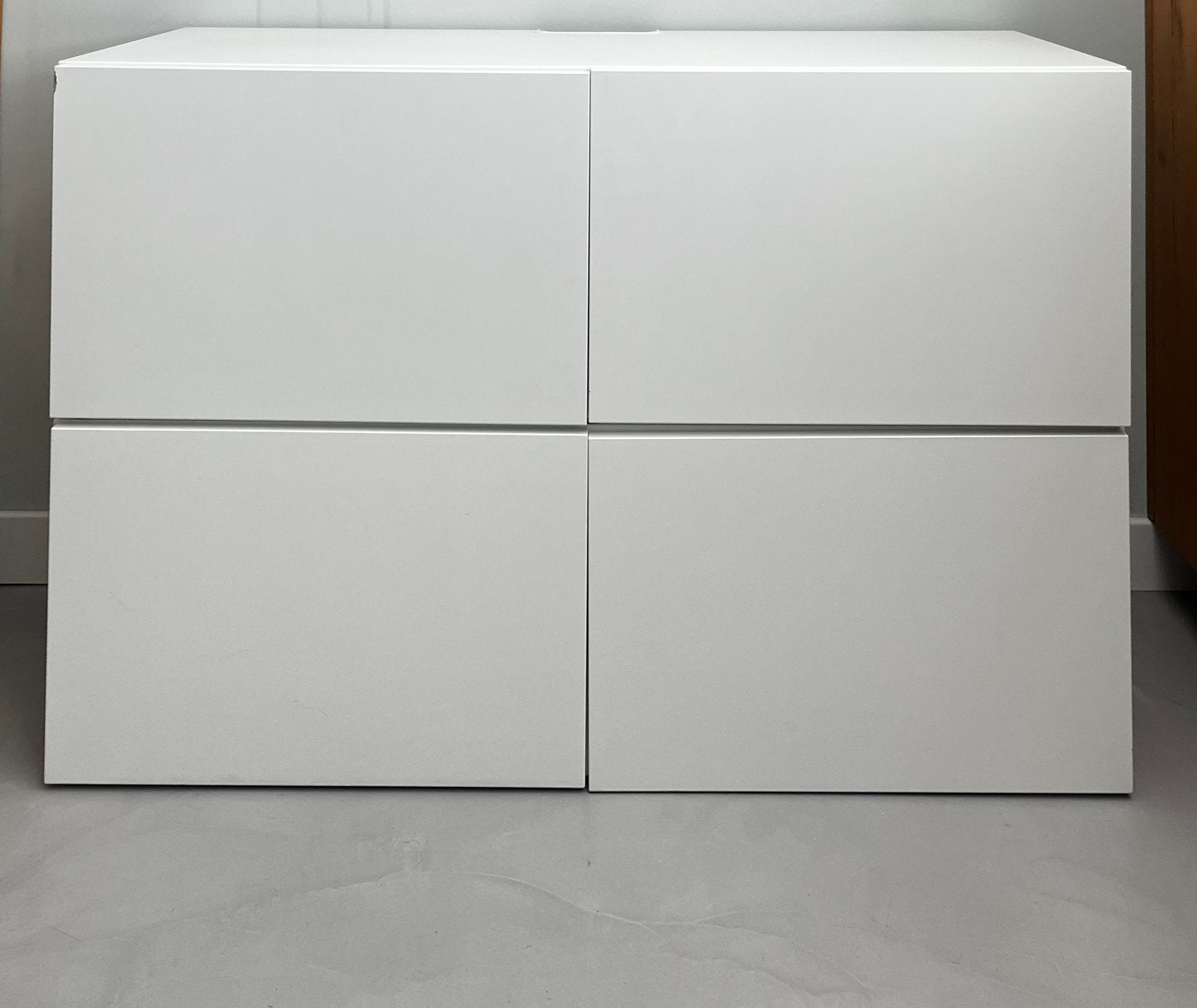 2x IKEA Besta kast / televisiemeubel (wit), Ophalen, Gebruikt, 100 tot 150 cm, Minder dan 100 cm