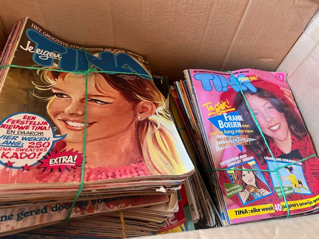 Tina jaargangen jaren '80 - Zeer goede staat, Ophalen of Verzenden, Zo goed als nieuw, Damesbladen