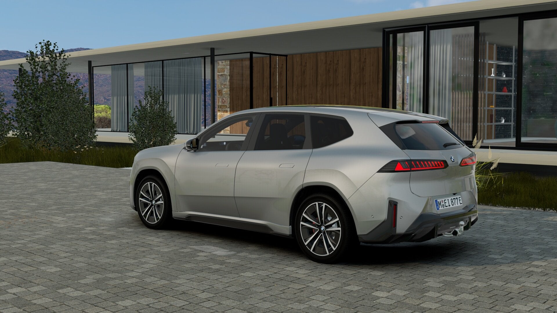 BMW iX3 40 eDrive M Sport / Panoramadak / Trekhaak / M Sport, Automaat, Achterwielaandrijving, Zwart, Leder