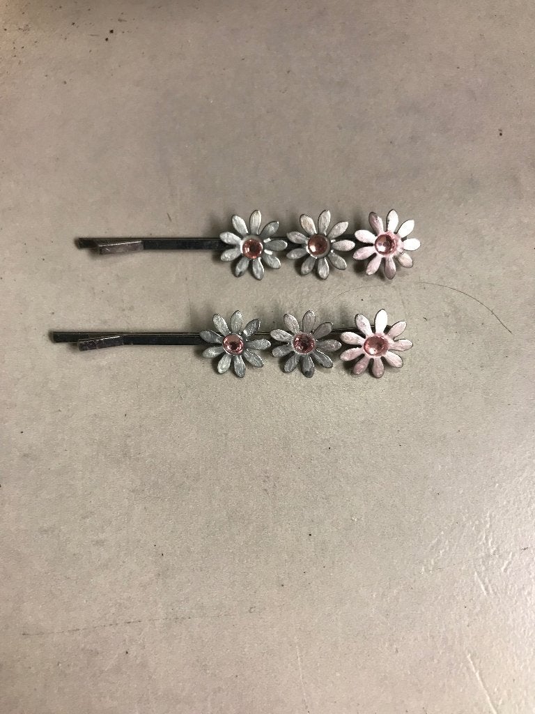 Haarspeldjes met bloemetjes - Set van 2, Ophalen of Verzenden, Gebruikt, Haarspeld