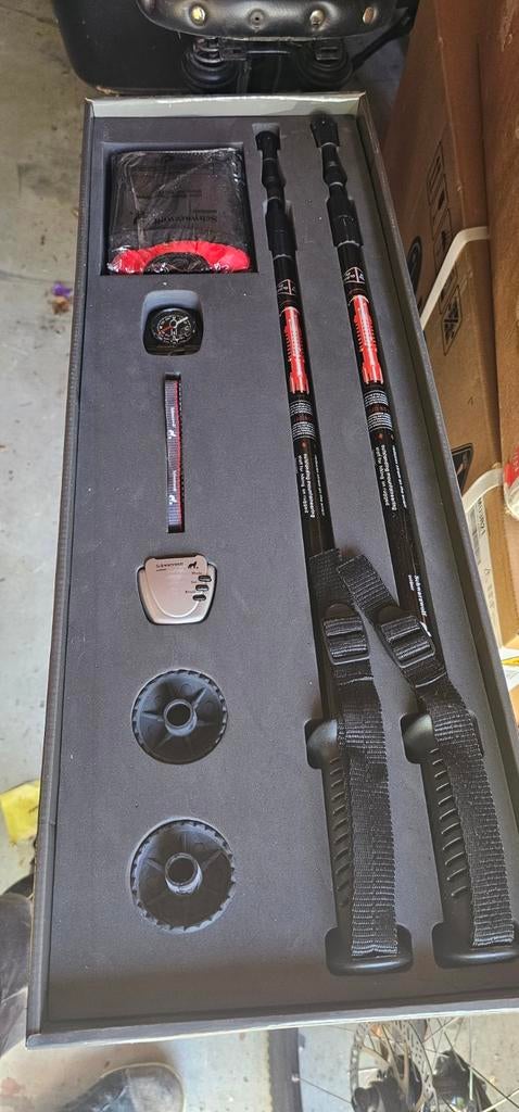 Wandelstokken / Trekking poles Schwarzwolf – compleet set, Ophalen of Verzenden, Zo goed als nieuw