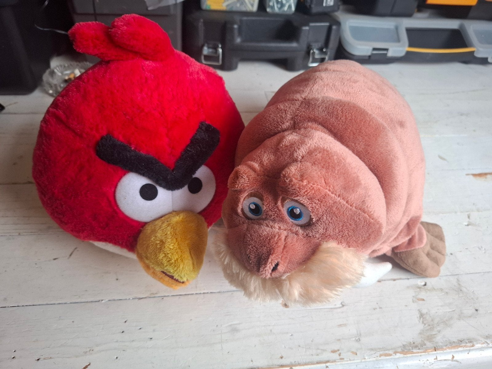 Gratis knuffels: Angry Birds en walrus, Kinderen en Baby's, Speelgoed | Knuffels en Pluche, Ophalen, Zo goed als nieuw