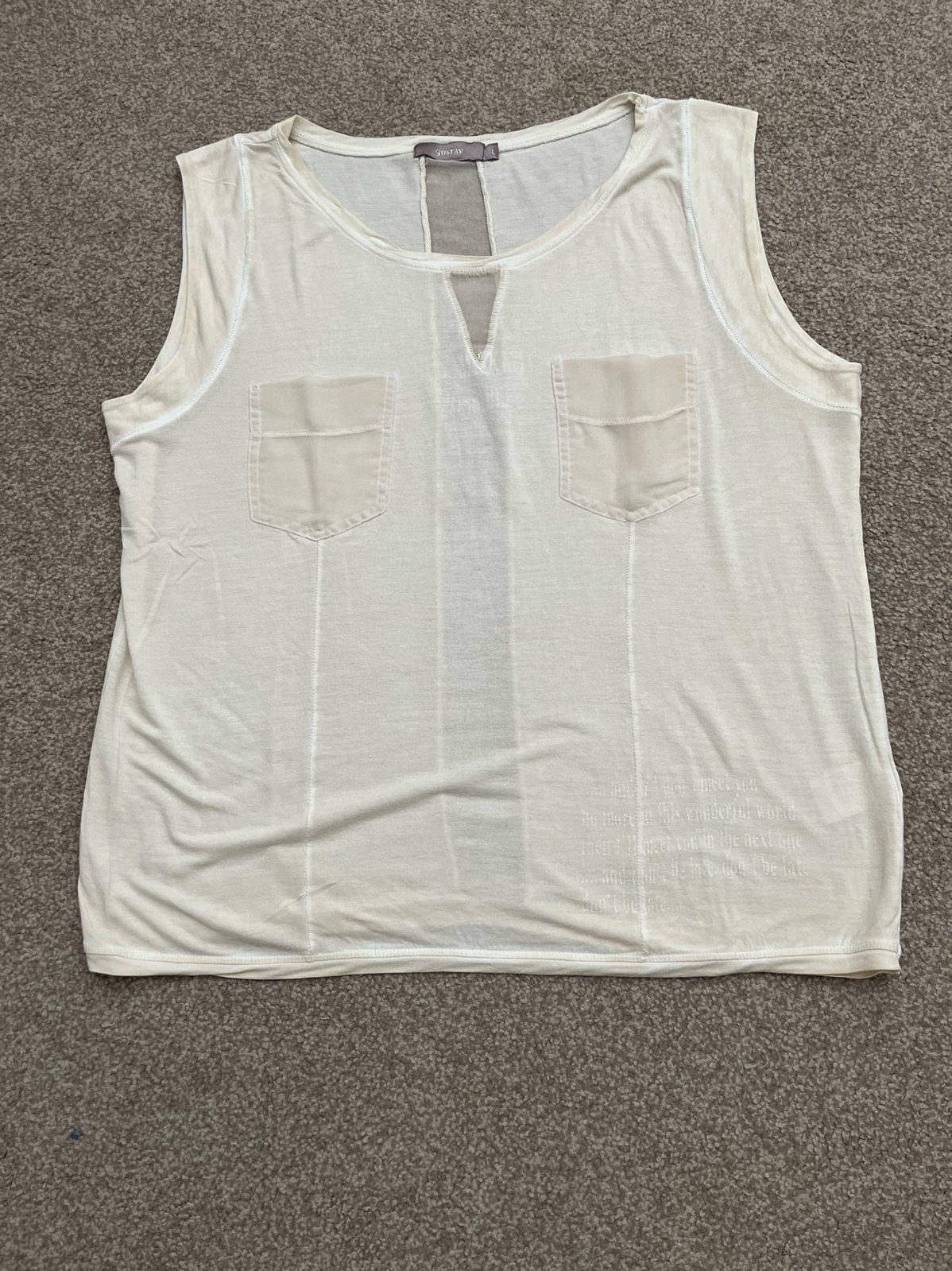 Zomershirt Gustav maat L, Maat 38/40 (M), Beige, Ophalen of Verzenden, Zo goed als nieuw