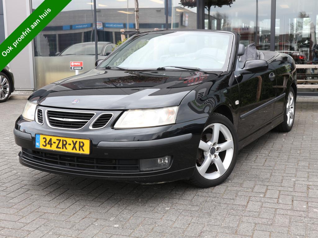 Saab 9-3 Cabrio 2.0t Vector AUTOMAAT CLIMA CRUISE (bj 2003), 1998 cc, Gebruikt, Zwart, 4 cilinders