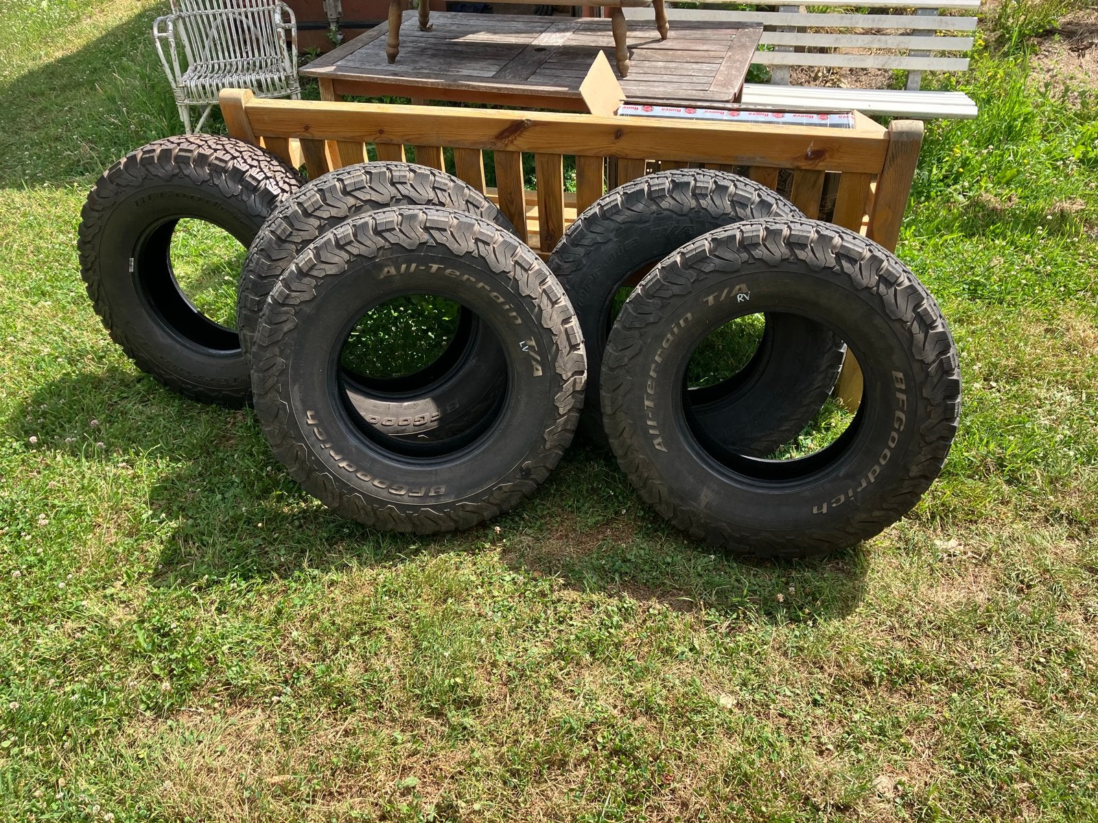 5x BF Goodrich All-Terrain 235/85 R16 Defender banden, Auto-onderdelen, Ophalen, Gebruikt, 16 inch, 235 mm