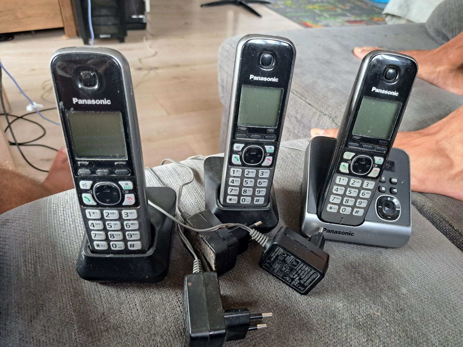 Panasonic KX-TG6721NL draadloze telefoons (3 stuks), Ophalen of Verzenden, Gebruikt, 3 handsets