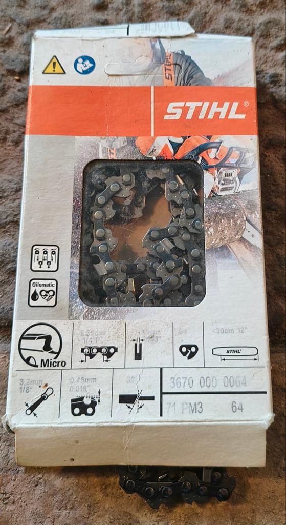 Stihl Zaagketting 30cm 12" 71 PM3 64 schakels, Ophalen of Verzenden, 1200 watt of meer, Kettingzaag, 30 tot 70 mm