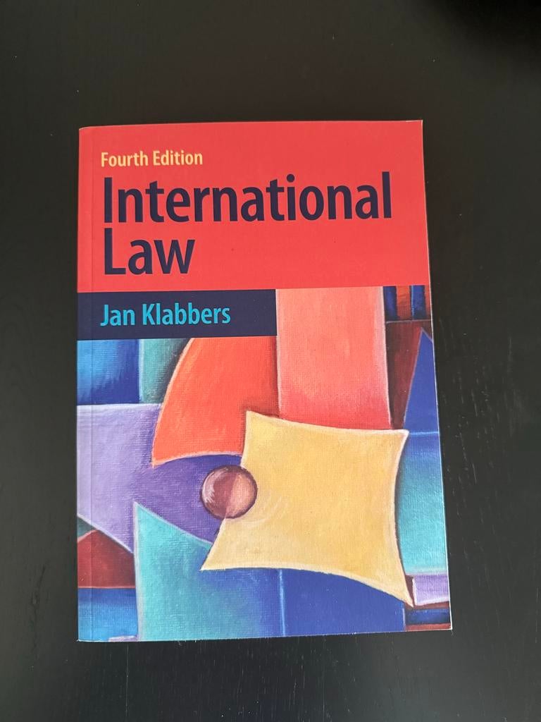 International Law - Jan Klabbers (Fourth Edition), Boeken, Ophalen of Verzenden, Zo goed als nieuw, HBO