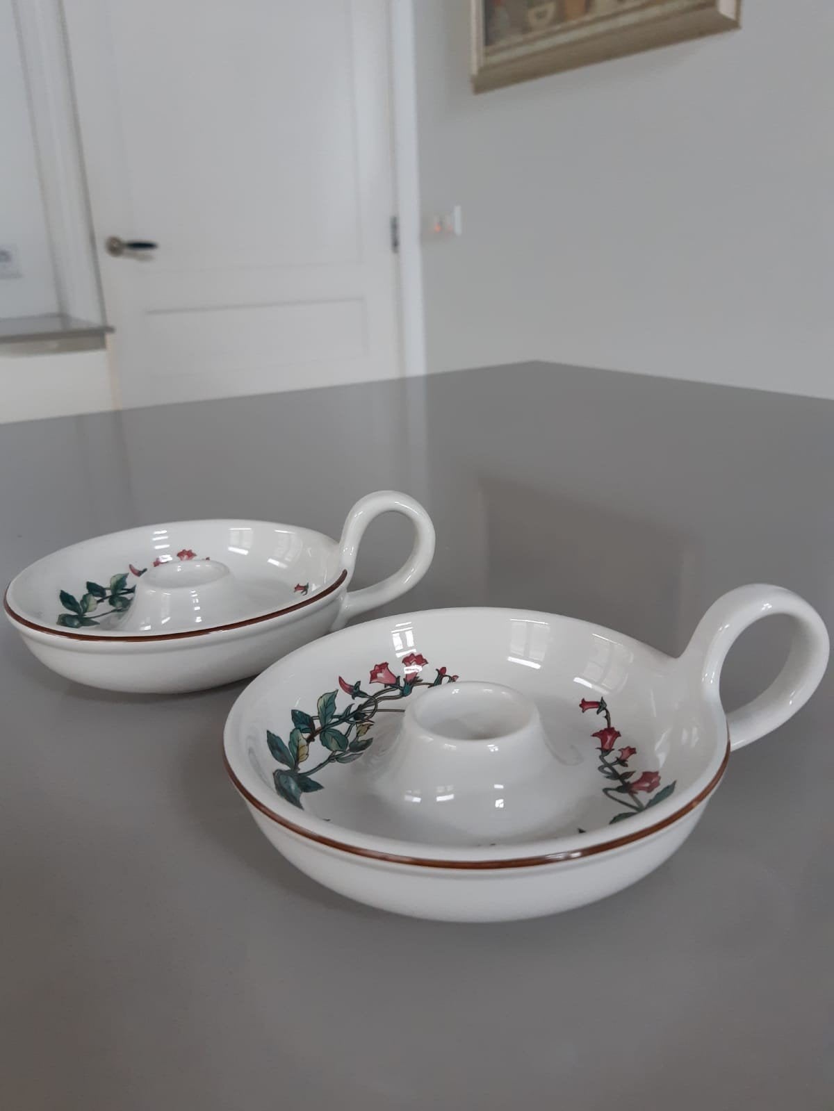 2 Kandelaars Blakers Villeroy en Boch Botanica, Ophalen of Verzenden, Overige stijlen, Porselein, Schaal of Schalen