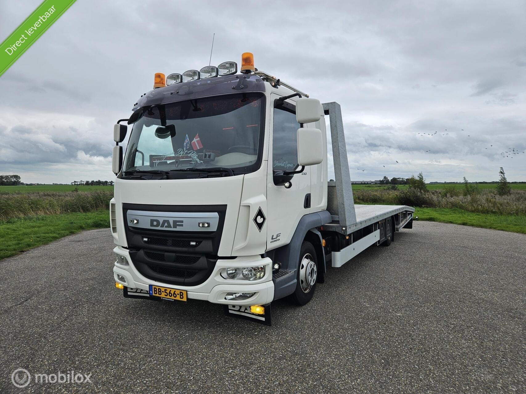 DAF LF 210 EURO 6|OPRIJTRUCK|SLAAPCABINE|STANDKACHEL|ZEER CO, Achterwielaandrijving, DAF, BTW verrekenbaar, Overige kleuren