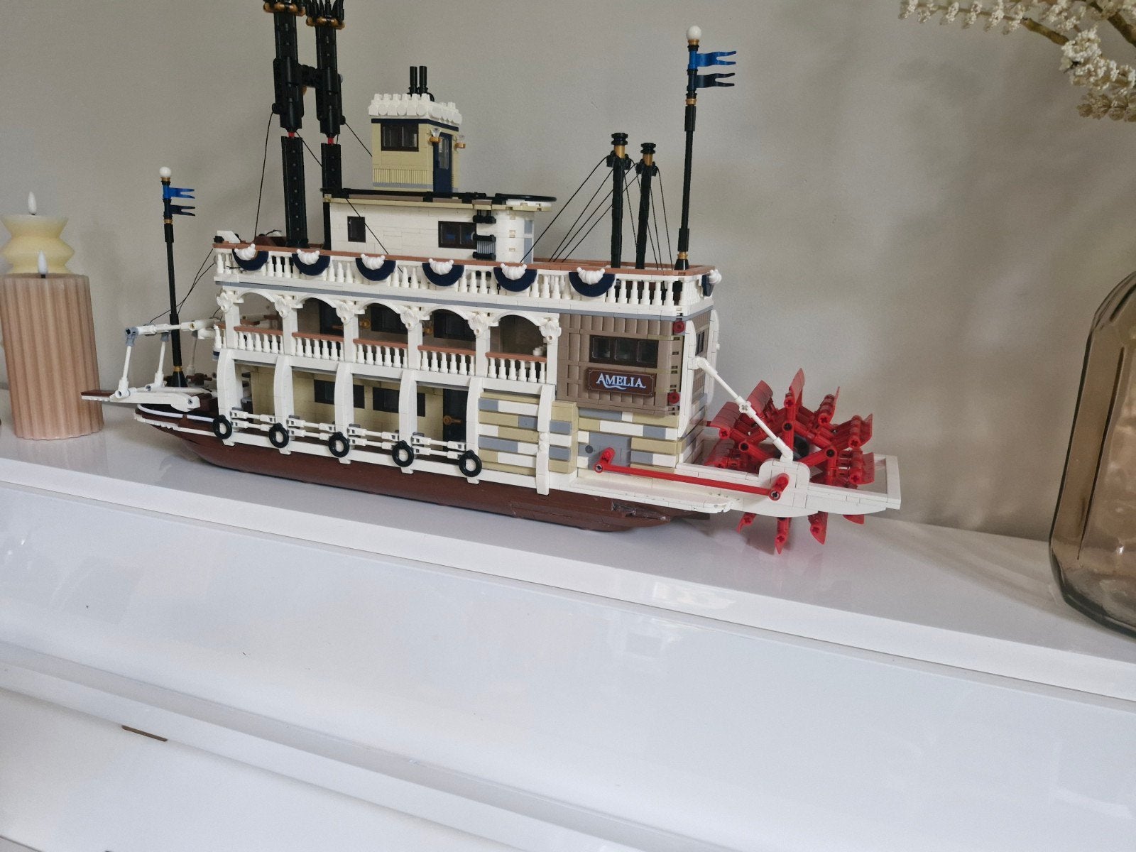 Lego stoomboot 21356, Hobby en Vrije tijd, Ophalen of Verzenden, Zo goed als nieuw, Groter dan 1:32, Overige merken