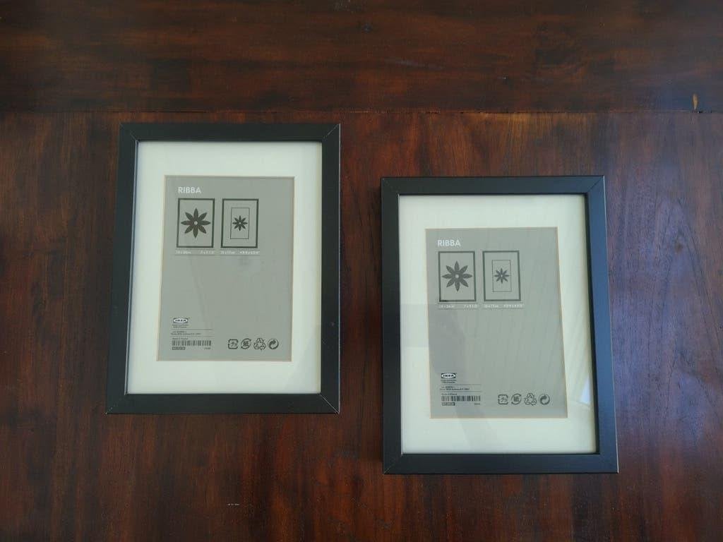 IKEA RIBBA fotolijsten, zwart, 18x24 cm, 24 cm, Gebruikt, 18 cm, Ophalen of Verzenden